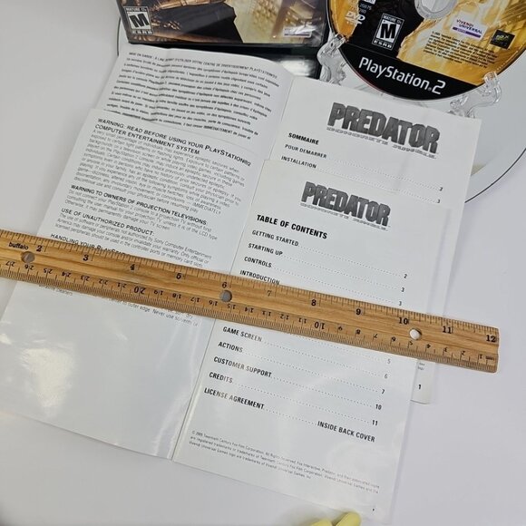 Predator Concrete Jungle (Sony PlayStation 2) PS2 Manuals(2) CIB RARE Game EN/FR - Picture 3 of 12